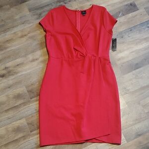 NWT Worthington Size 14 Red Mini Dress